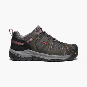 KEEN Flint II (Steel Toe) - Tmavo Hnede Pracovne Cizmy Damske, KEEN565